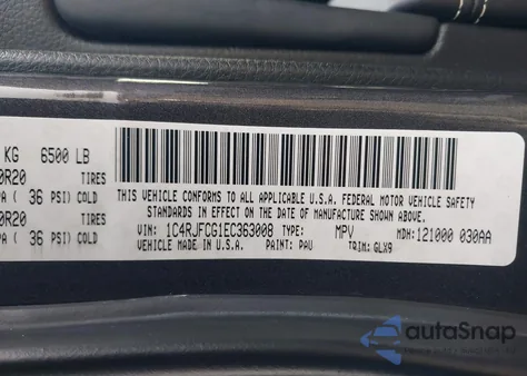 2014 Jeep Grand Cherokee Overland from USA, damaged, VIN 1C4RJFCG1EC363008